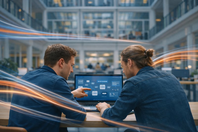 Two Aspected developers at a desk